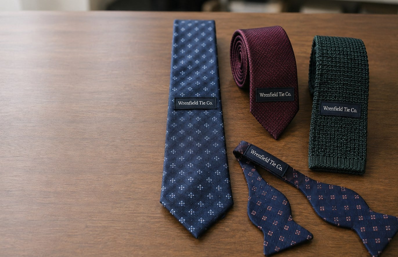 Custom printed ties with logo