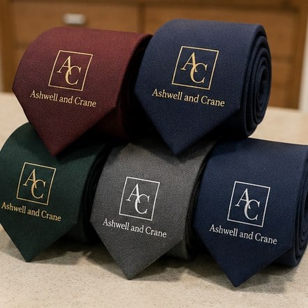 Customized ties for clubs and associations