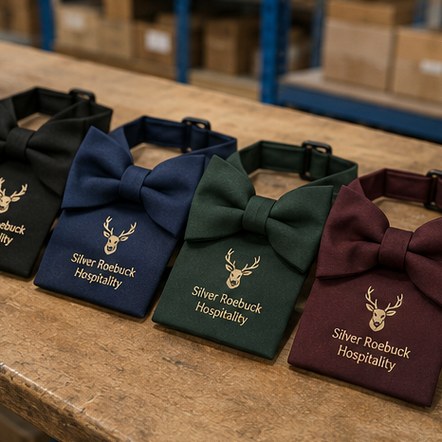 Customized ties for hospitality and uniform
