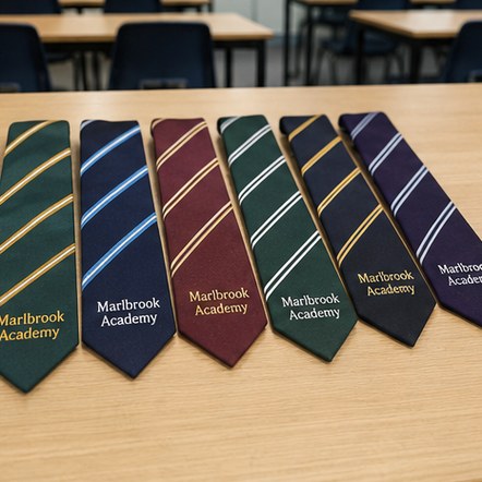 Customized ties for schools and universities