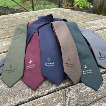 Promotional custom ties with company logo