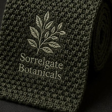 Ties with logo printing